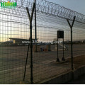 easily assembled airport security fence for protection